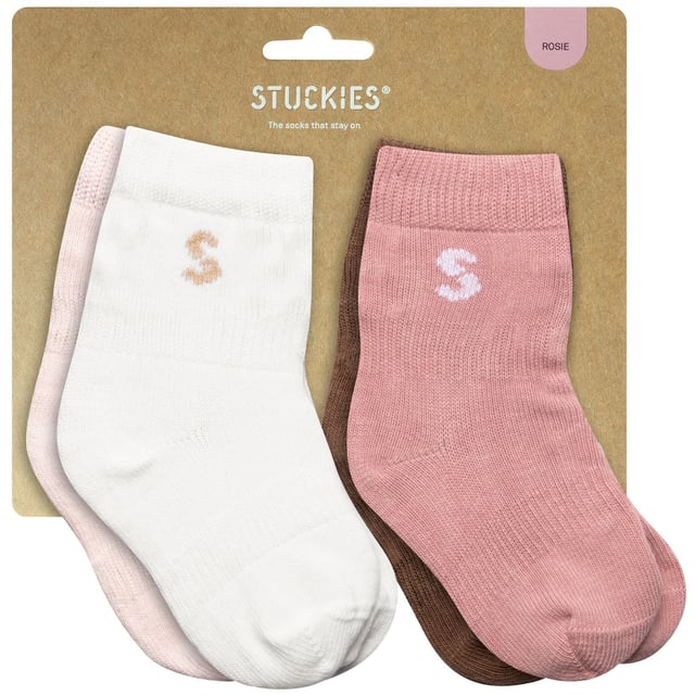 Stuckies Strumpor i bomull Rosie 10/15 Utan Anti-Slip 4-pack