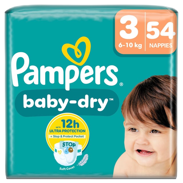 Pampers Baby-Dry Stl 3 (6kg-10kg) 54 st
