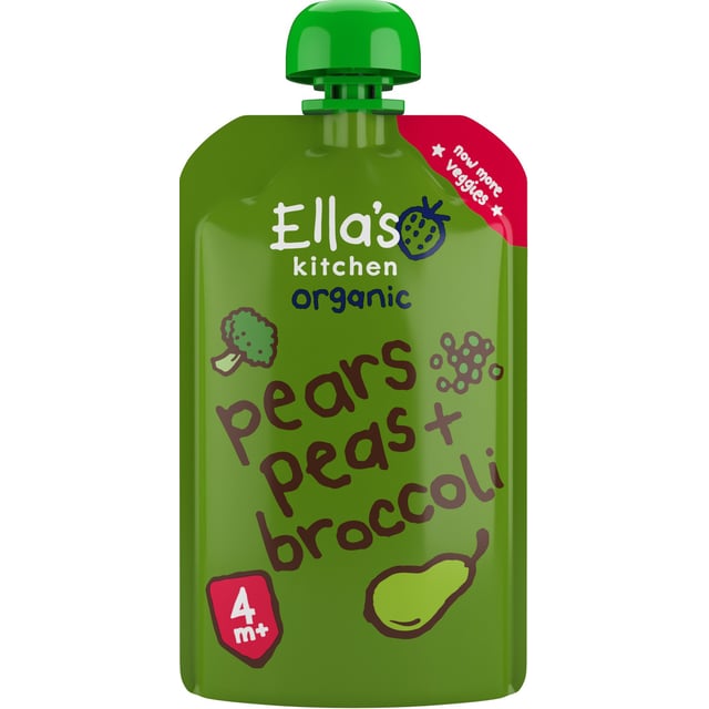 Ella's Kitchen Päron, Ärtor & Broccoli 120g