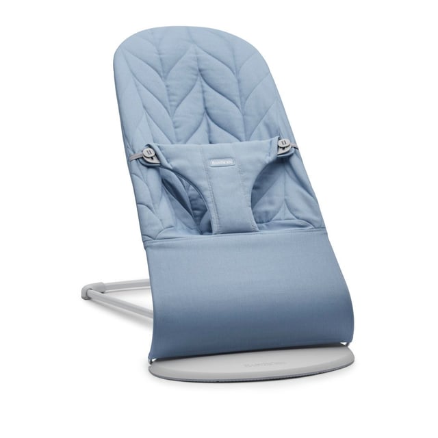 BabyBjörn Babysitter Bliss Vävd Bladmönstrad Quilt Blå