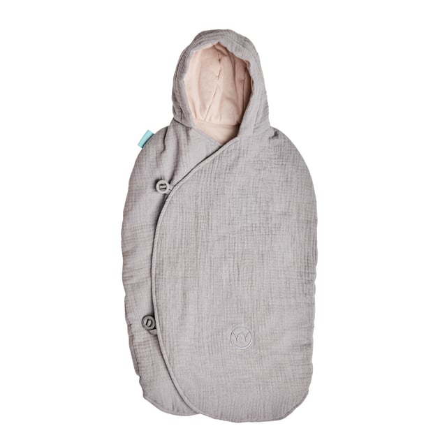 Najell Muslin Sleep Overall 0-4 månader - Mercury Grey