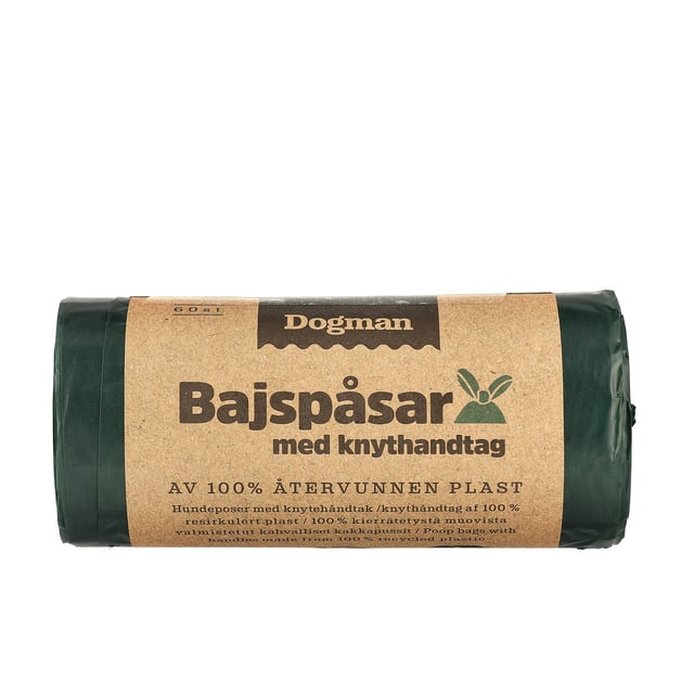 Dogman Bajspåsar Knythandtag Grön 60 st