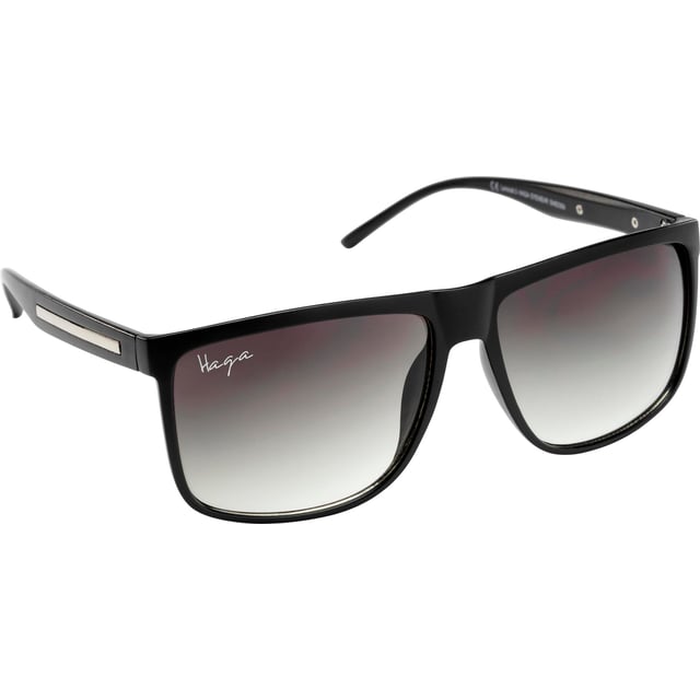 Haga Eyewear Boston Matt Black Green Gradient lens