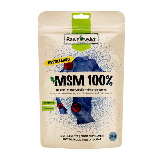 Rawpowder MSM 100% Destillerad 500 g