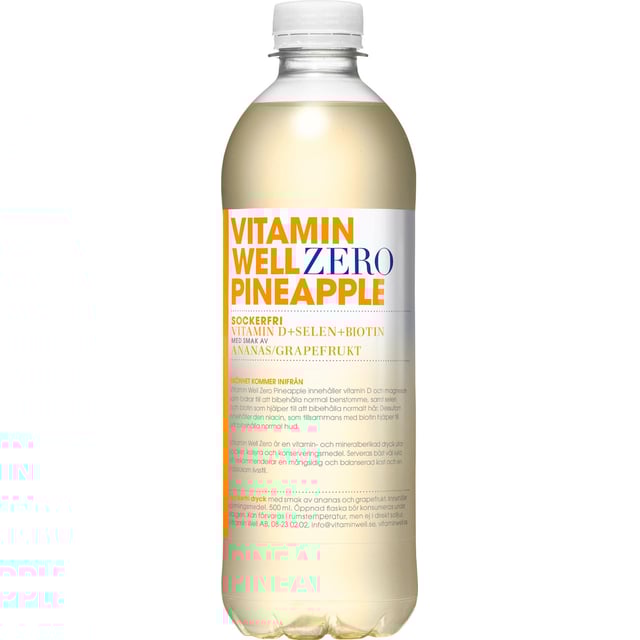 Vitamin Well Zero Pineapple 500 ml