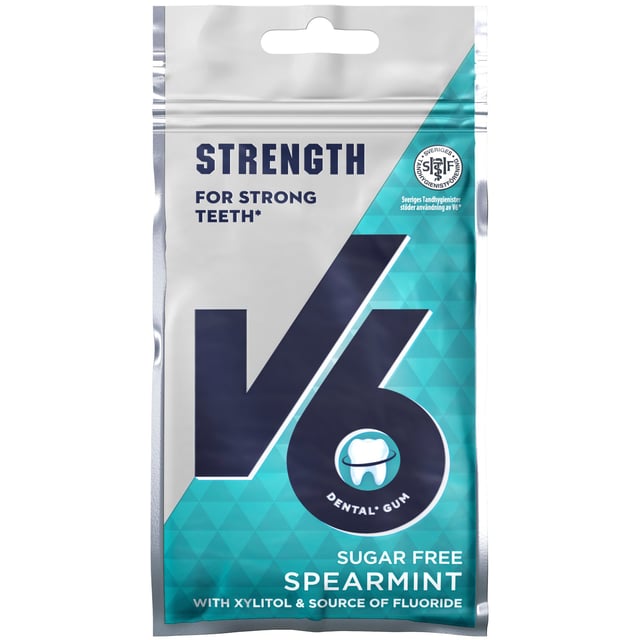 V6 Strong Teeth Spearmint 30 g