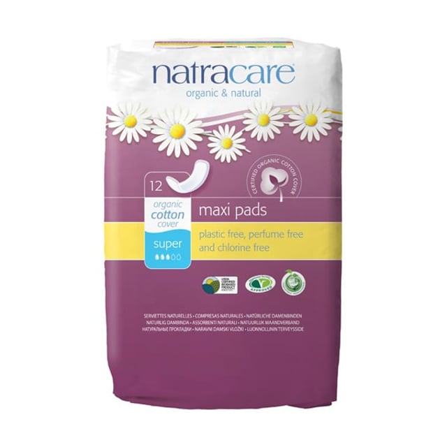 Natracare Maxi Pads Super 12 st