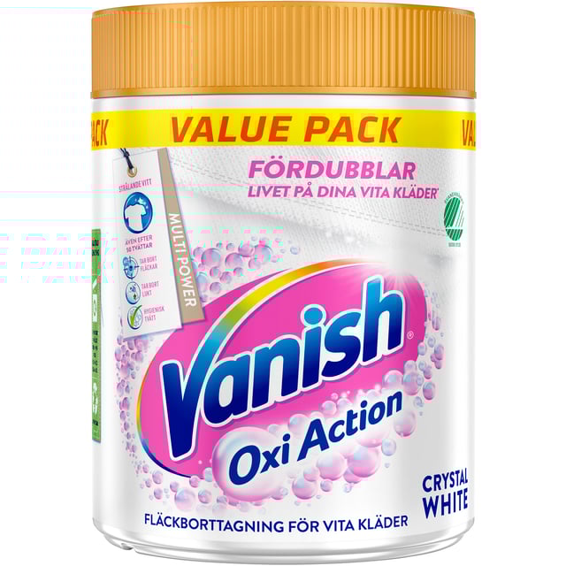 Vanish Oxi Action Crystal White Fläckborttagare 940 g