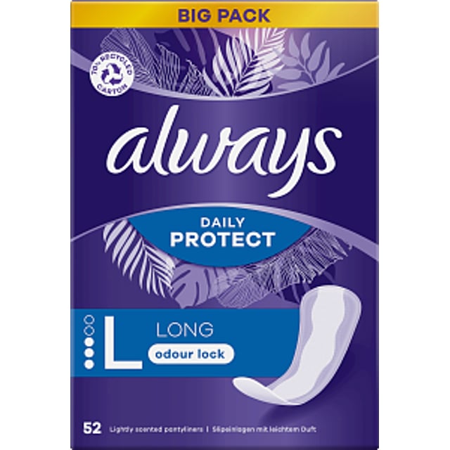 Always Dailies Large Extra Protect Trosskydd 52 st