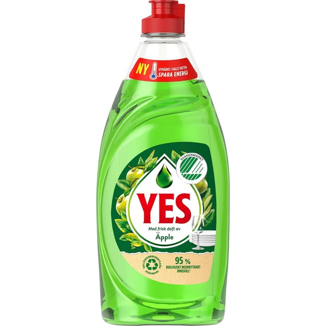 YES Diskmedel med frisk doft av Äpple 520 ml
