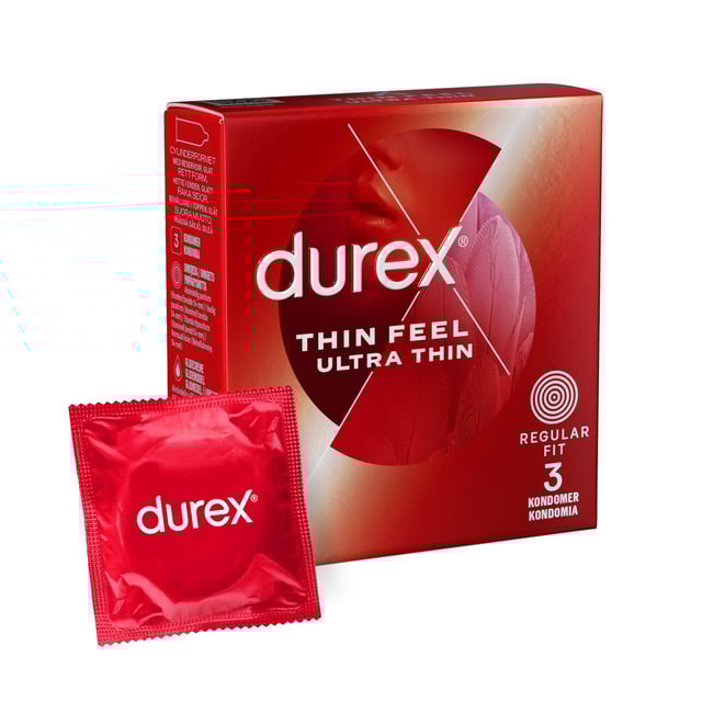 Durex Thin Feel Ultra Thin Kondomer 3 st
