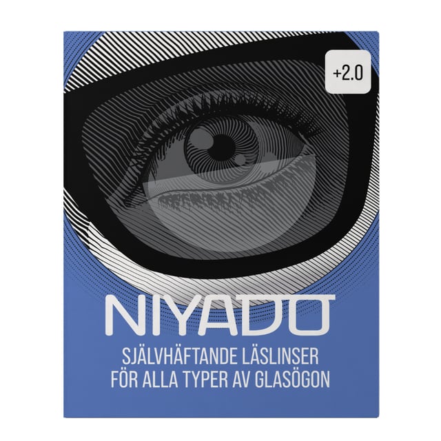 Niyado Självhäftande Linser Med Styrka +2.0