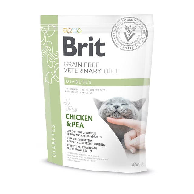 Brit Veterinary Diet Brit Grain-Free Vet Diets Cat Diabetes 400 g
