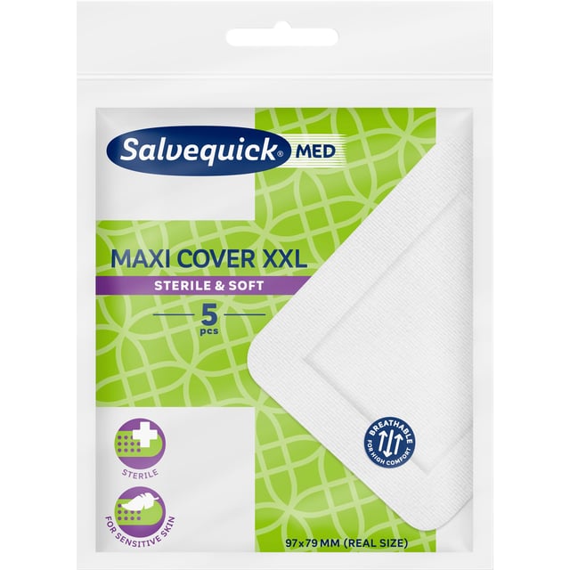 Salvequick Plåster med maxi cover XXL 5 st