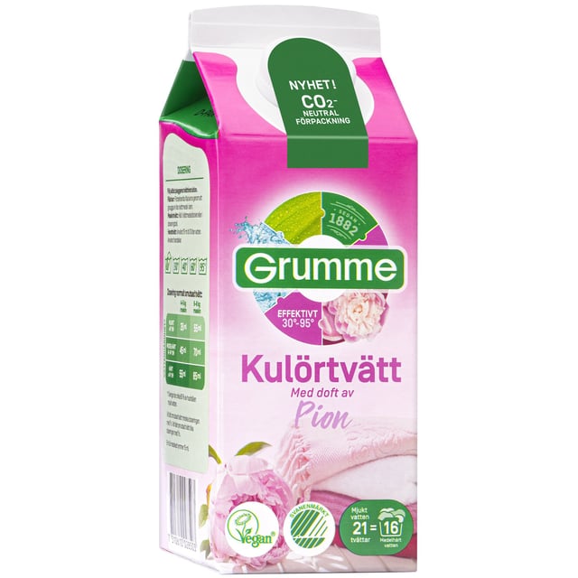 Grumme Kulörtvätt Pion 750 ml