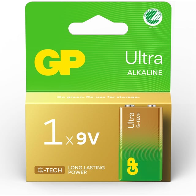 GP Batteries Ultra Alkaline 9V Svanenmärkt 1 st