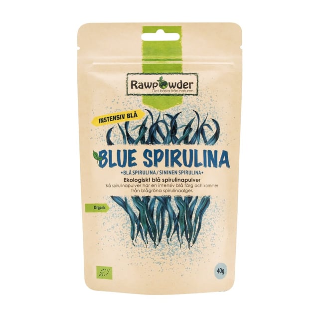 Rawpowder Blå Spirulina Pulver 40 g EKO