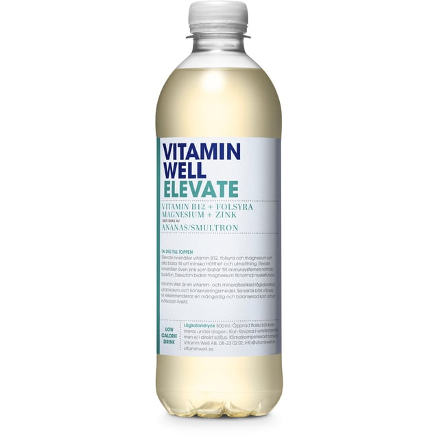 Vitamin Well Elevate Ananas & Smultron 500 ml
