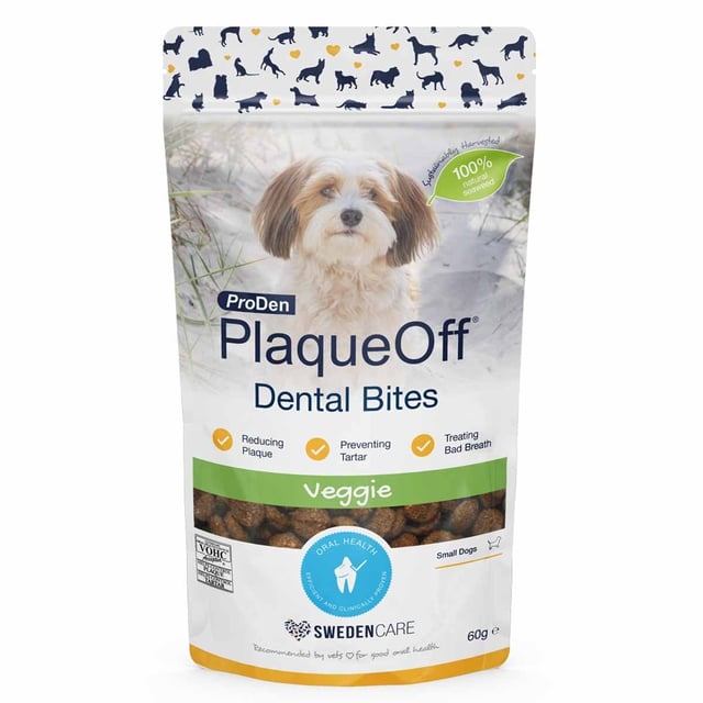 Swedencare Plaqueoff Dental Bites Veggie 60 g