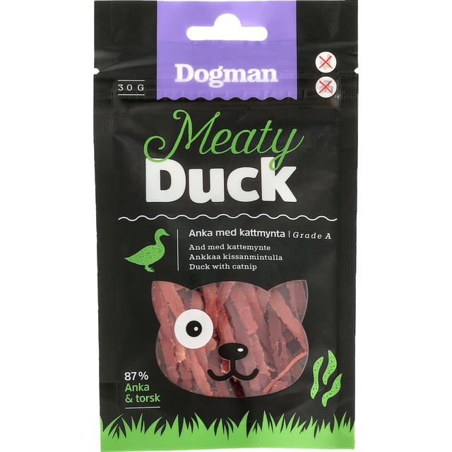 Dogman Anka med kattmynta 30g