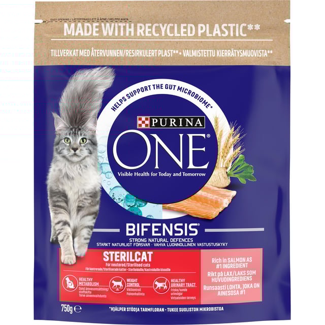 Purina One Kattmat Steril Lax 750 g