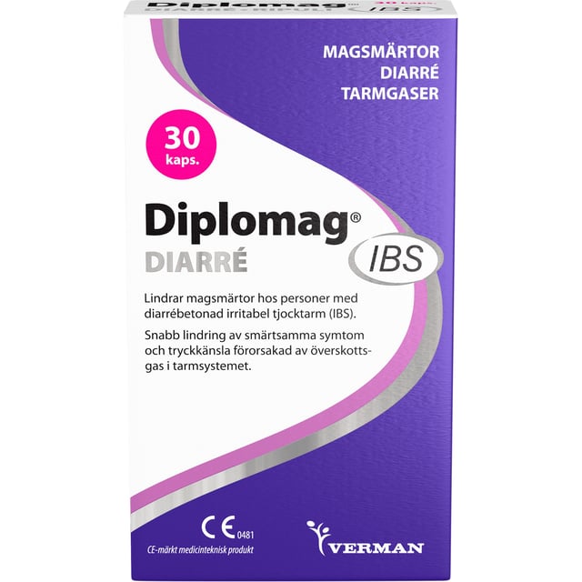 Diplomag IBS Diarré 30 kapslar