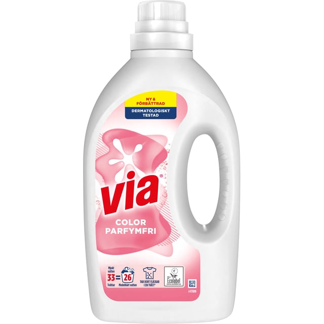 Via Color Sensitive Flytande Tvättmedel 1320 ml 33 tvättar