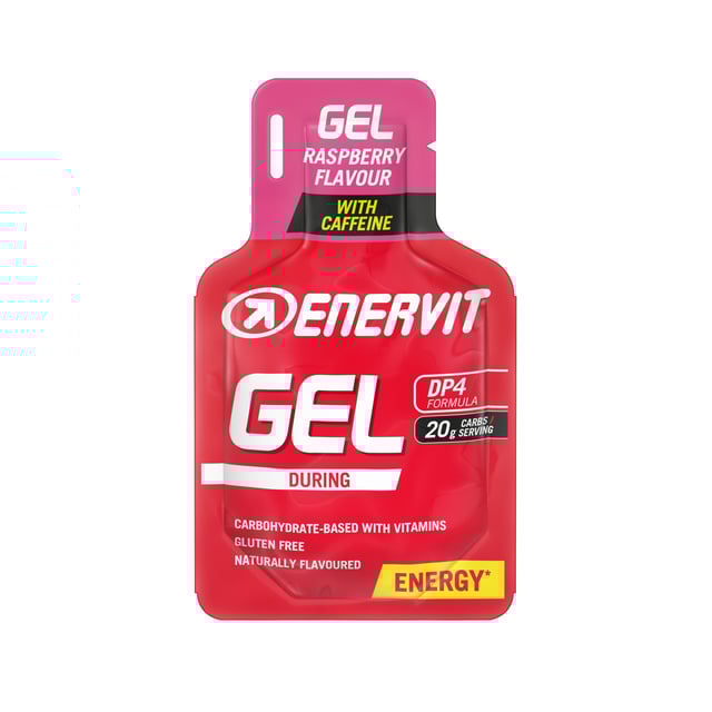 Enervit Sport Gel Koffein Hallon 25 ml