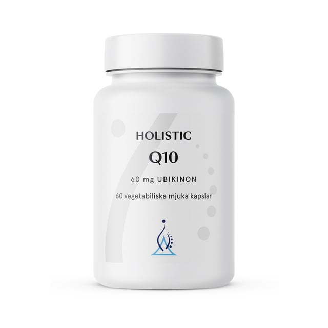Holistic Q10 Coenzyme 60 mg 60 vegetabiliska mjuka kapslar