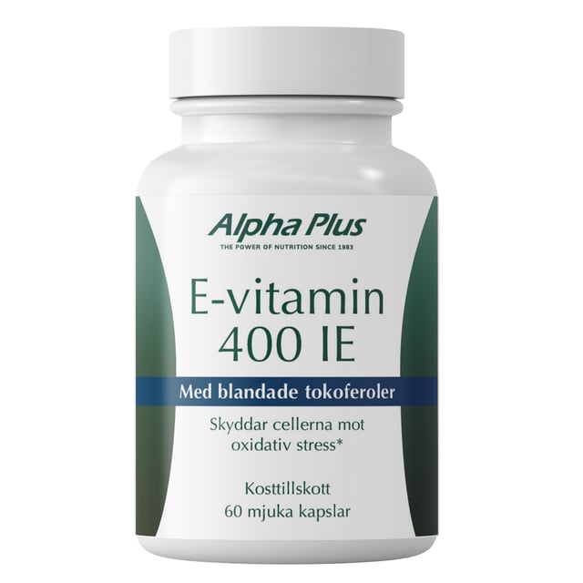 Alpha Plus E-vitamin 400 IE 60 kapslar