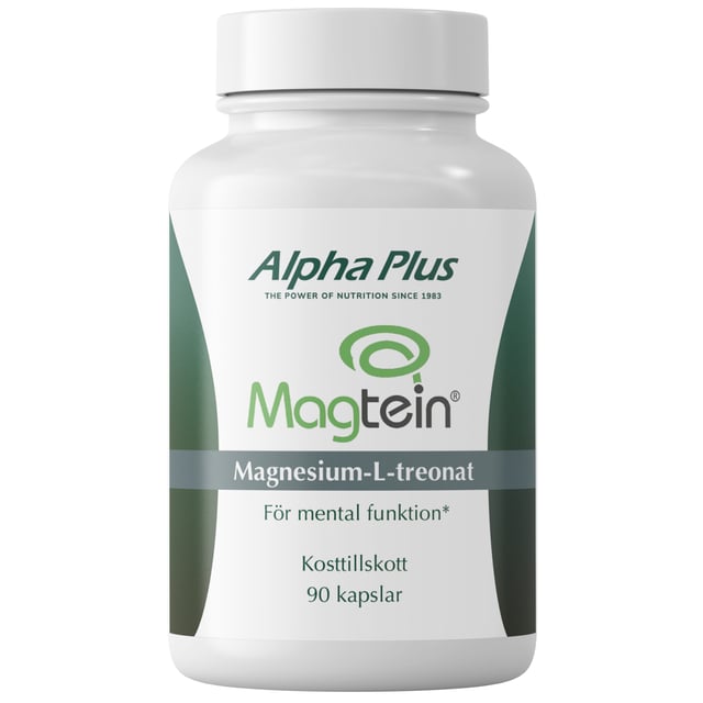 Alpha Plus Magtein® Magnesium L-treonat 90 kapslar