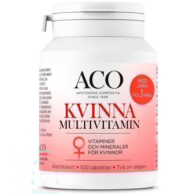 ACO Kvinna Multivitamin 100 tabletter