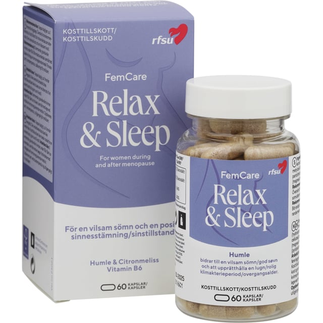 RFSU FemCare Relax & Sleep 60 kapslar