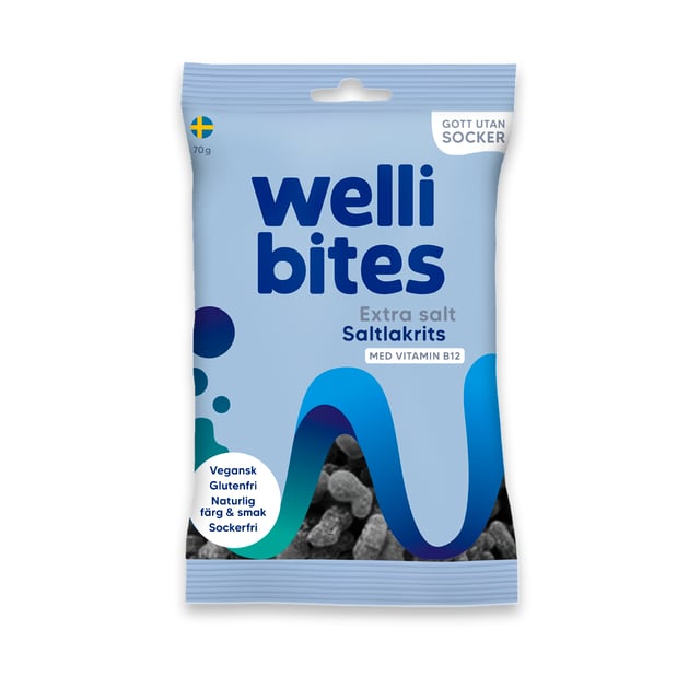 Wellibites Extra Salt Saltlakrits 70 g