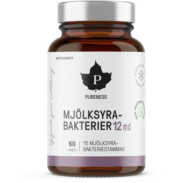 Pureness Mjölksyrabakterier 12 md 60 kapslar