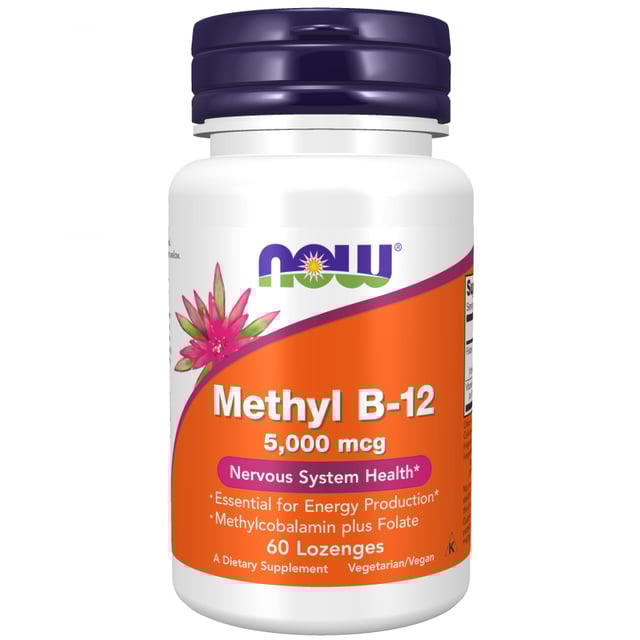 NOW Methyl B-12 5000mcg 60 sugtabletter