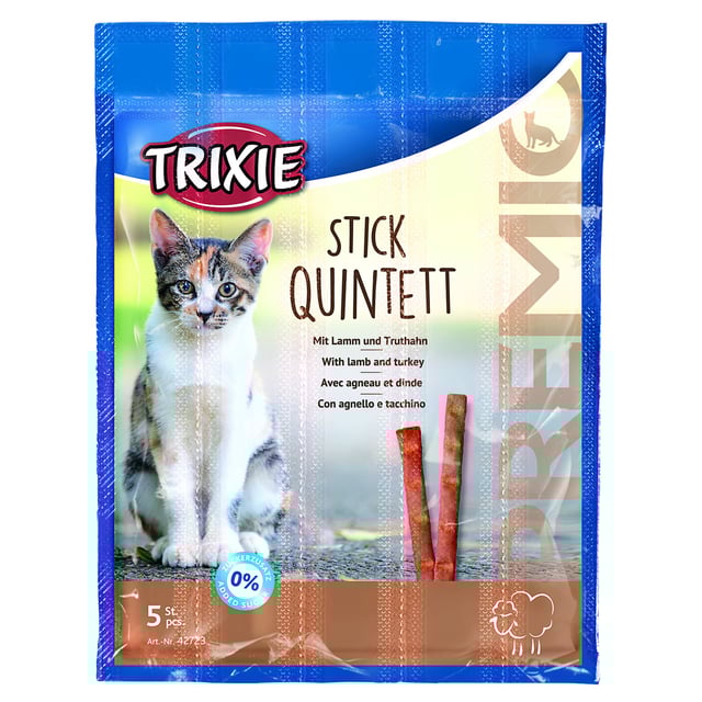 TRIXIE PREMIO Stick Quintett Lamm & Kalkon 5x5 g