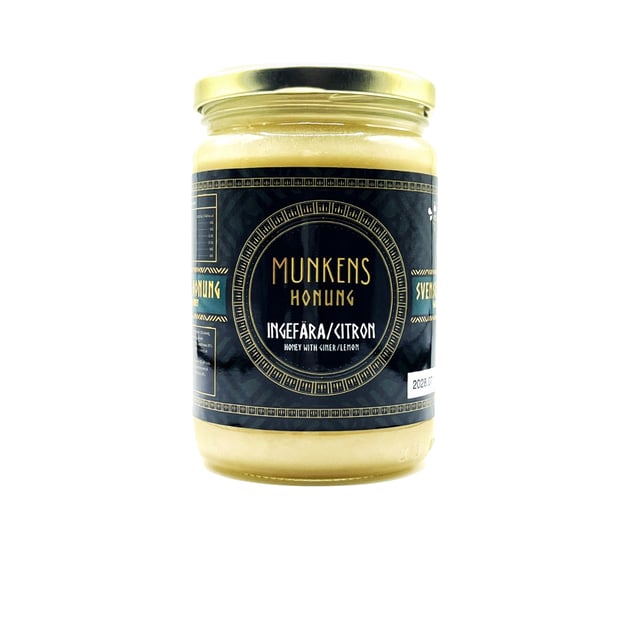 Munkens Hälsa Honung Raw Ingefära & Citron 500 g