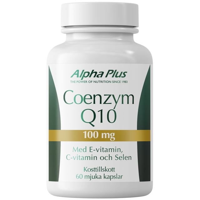Alpha Plus Coenzym Q10 100 mg 60 kapslar
