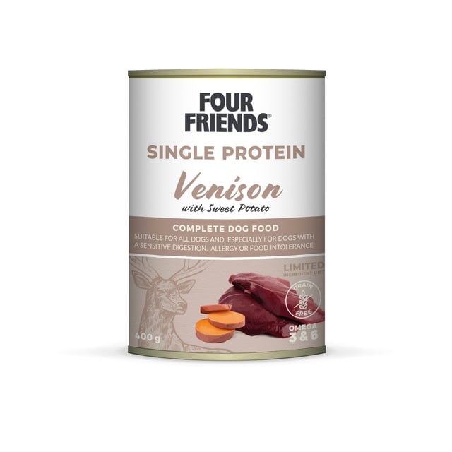 FourFriends Venison & Sweet Potato Burk 400 g