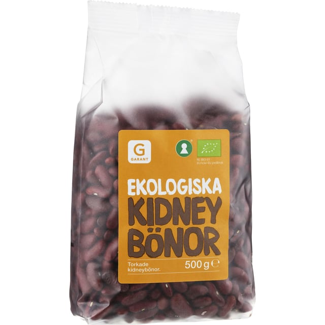 Garant Ekologiska Torkade Kidney Bönor 500g