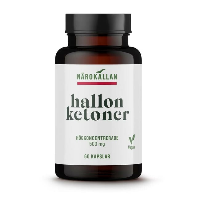 Närokällan Hallonketoner 500mg 60 kapslar