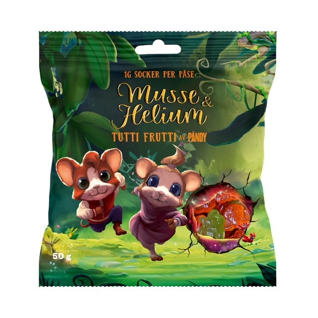Pändy Musse & Helium Tutti Frutti, 50 g