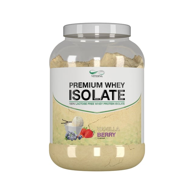 Viterna 100% Premium Whey Isolate Vanilla Berry 900g