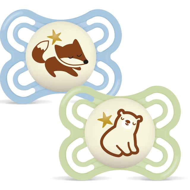 MAM Perfect Night Silk 0-6m Box V Blue 2 st