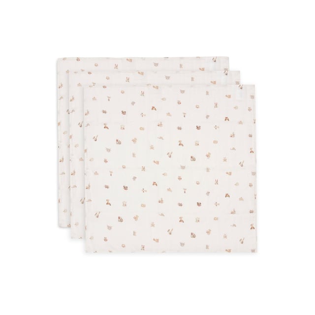 Jollein Muslinfilt 70x70 cm Animal Friends 3 st