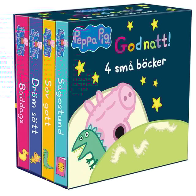 Greta Gris Godnatt! 4 små böcker