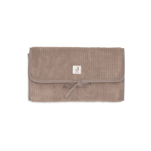 Jollein Skötbäddsunderlägg M Förvaringsfickor Cloudy Rib Milky Coffee