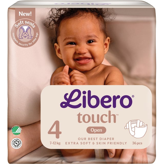 Libero Touch 4 Blöjor (7-12 kg) 36 st