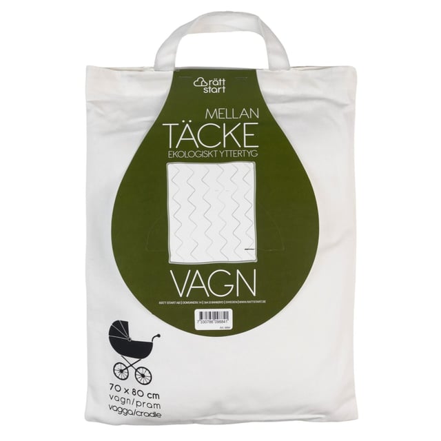Rätt Start Mellantäcke+Kudde Vagn/Vagga Ekologiskt